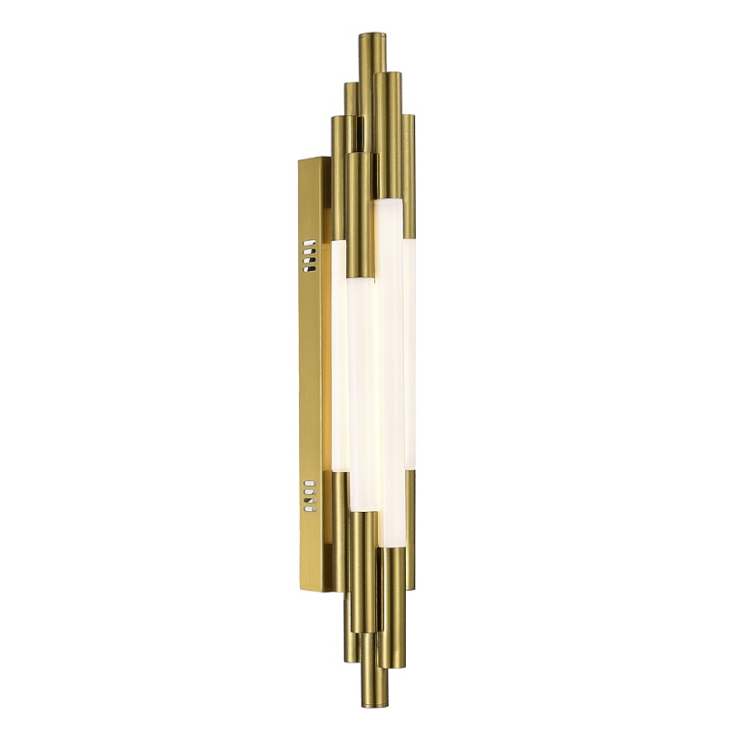 SL6237.301.20 Светильник настенный ST-Luce латунь/белый LED 1*20W 4000K DALLAMOS