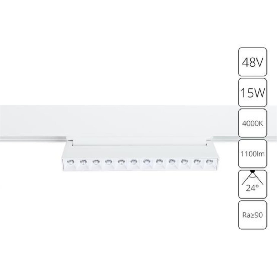 Магнитный трековый светильник Arte Lamp LINEA A4638PL-1WH