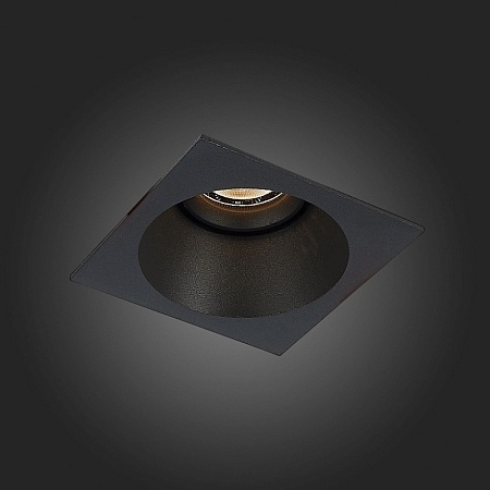 Св-к встр. Черный GU10 1*50W L103xW103xH52 220V Без ламп ST207.418.01 - фото