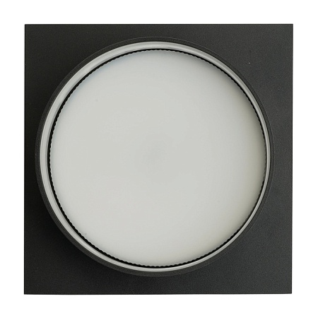 Светильник встраиваемый Feron DL703 LUNA потолочный GX70 черный квадрат - фото