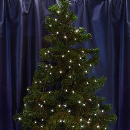 Светодиодная гирлянда Feron CL08 линейная 60м + 3м 230V 5000К, c питанием от сети, зеленый шнур - фото