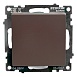 Переключатель перекрестный 1-клавишный (механизм), STEKKER GLS10-7110-04, 250V, 10А, серия Катрин, шоколад - фото