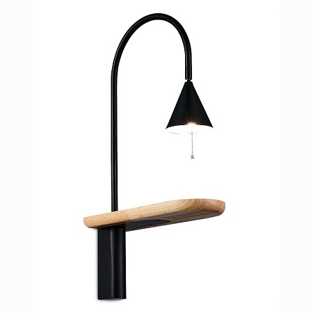 Бра ST-Luce Черный/Черный E27 1*60W SL1802.401.01 - фото