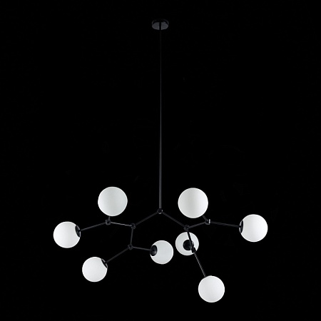 Люстра подвесная ST-Luce Черный/Белый E14 8*40W SL1506.403.08 - фото