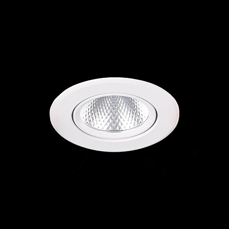 Св-к встр. Белый LED 1*8W 3000K 640Lm Ra80 36° IP20 D86xH50 220-240V ST211.538.08.36 - фото