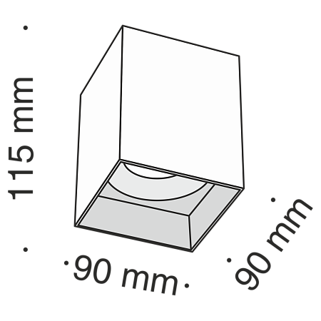 Потолочный светильник Technical C015CL-01B - фото