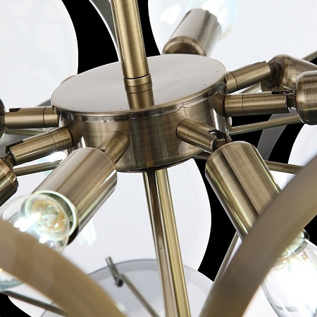 Люстра подвесная ST-Luce Бронза/Дымчатый E14 9*60W SL1161.373.09 - фото