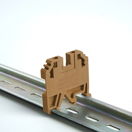 Зажим наборный изолированный (винтовой) ЗНИ - 4,0 (JXB4), бежевый STEKKER - фото