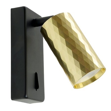 Светильник Feron ML1880 PRISM 35W, 230V, GU10, золото и чёрный - фото