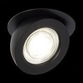Св-к встр. Черный LED 1*10W 3000K 850Lm Ra&gt;90 38° IP20 D109xH60 180-240V ST654.438.10