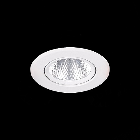 Св-к встр. Белый LED 1*8W 3000K 640Lm Ra80 36° IP20 D86xH50 220-240V ST211.538.08.36 - фото