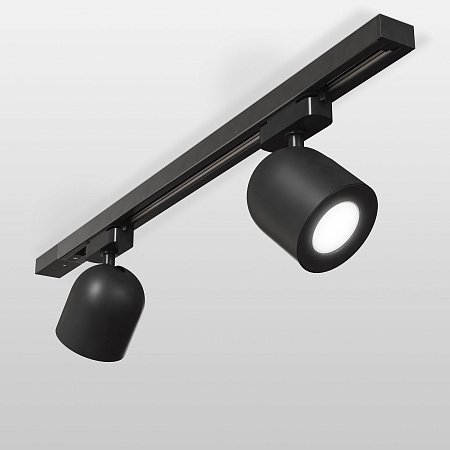Трековый светильник для однофазного шинопровода Ogma GU10 черный MRL 1005 Elektrostandard - фото