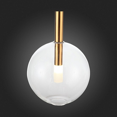 Светильник подвесной ST-Luce Золотистый/Прозрачный G9 1*5W SL1054.203.01 - фото