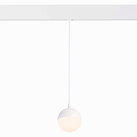 Магнитный трековый светильник подвесной Белый LED 1*7W 3000K 520Lm Ra>80 120° IP20 D90x ST358.533.07 - фото