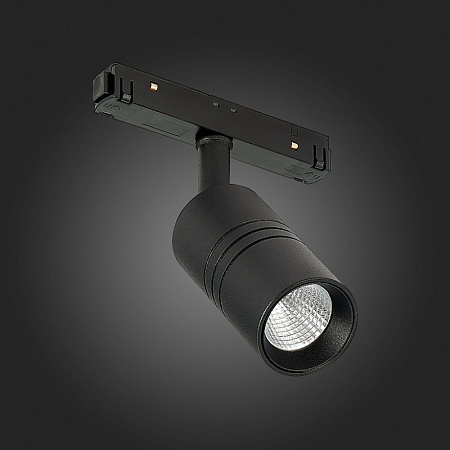 Магнитный трековый светильник Черный LED 1*7W 3000K 595Lm Ra>90 36° IP20 L-xW44xH90 48V ST365.436.07 - фото