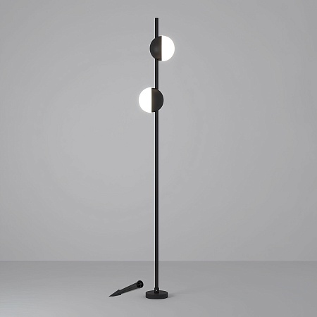 Уличный светильник на столбе PAR 35161/F черный Elektrostandard - фото