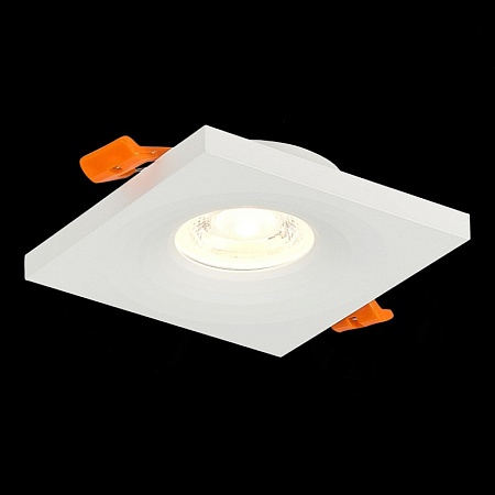 Св-к встр. Белый GU10 1*50W L94xW94xH27 220V Без ламп ST205.518.01 - фото