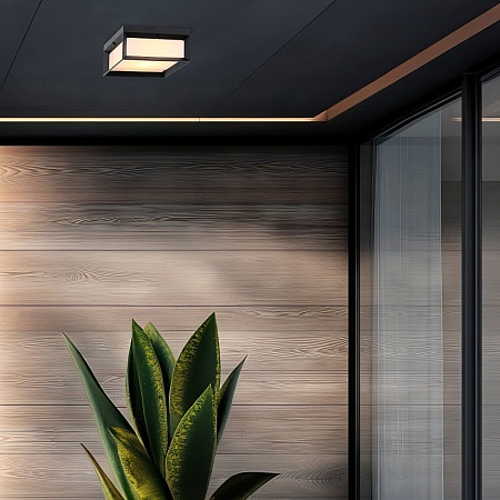 Светильник уличный настенный ST-Luce Черный/Белый LED 1*6W 3000K SL077.411.01 - фото