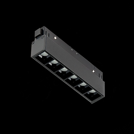 Магнитный трековый светильник Черный LED 1*6W 4000K 532Lm Ra>90 36° IP20 L115xW22xH44 4 ST361.446.06 - фото