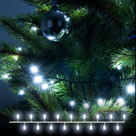 Гирлянда Eurosvet 400-004 белый - фото