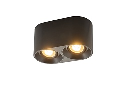 DK3036-BK Светильник накладной IP 20, 10 Вт, GU5.3, LED, черный, пластик