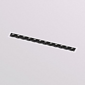 DK2532-WB Встраиваемый светильник SPACE со светодиодом под шпатлевку L240mm 220V 20W 38° 4000К IP20 белый/черный алюминий