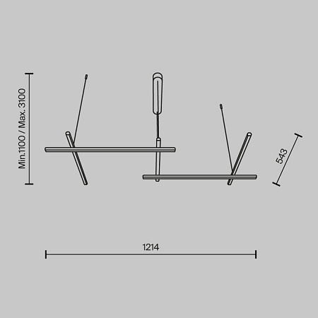 Подвесной светильник Maytoni Radiance MOD278PL-L50G3K - фото