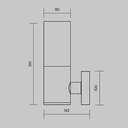 Настенный светильник (бра) Outdoor O418WL-01B - фото