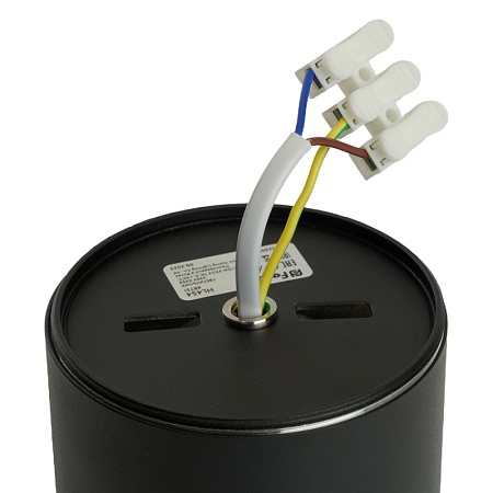 Светильник потолочный Feron HL454 HALO 12W, 230V, GX53, черный - фото