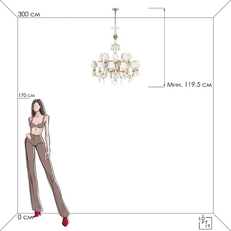 10203/12+8 White Подвесной светильник LOFT IT Grace - фото