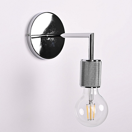 Бра Rh Utilitaire Single Sconce Silver Imperiumloft 123286-22 - фото