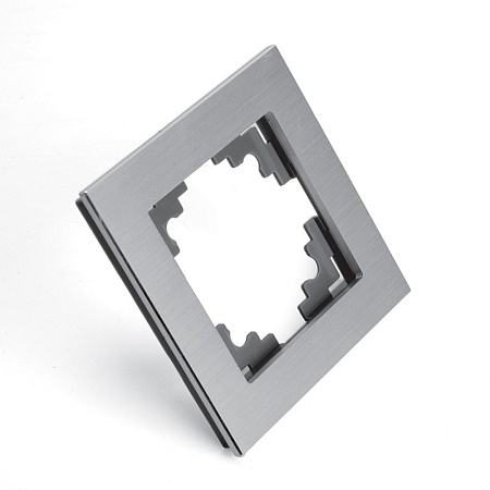 Рамка 5-местная, металл, STEKKER, MFR00-7005-03, серия Катрин, серебро - фото