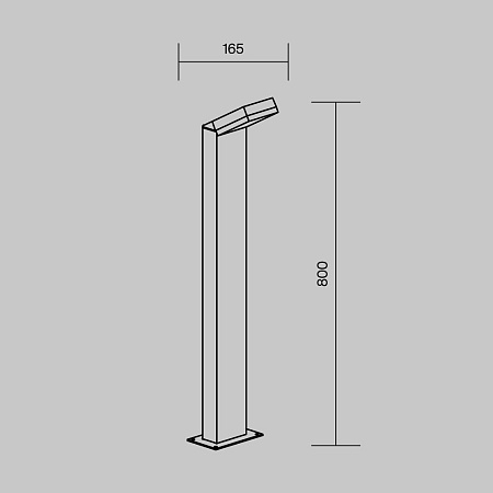 Ландшафтный светильник Outdoor O595FL-L12B3K - фото