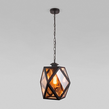 Уличный подвесной светильник Ambra H IP33 35133/H черный Elektrostandard - фото