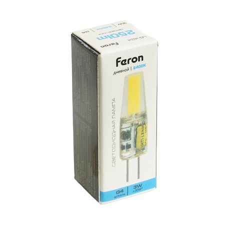 Лампа светодиодная Feron LB-424 G4 3W 12V 6400K - фото