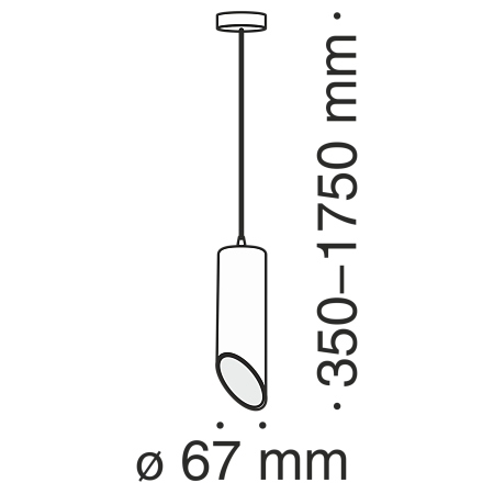 Подвесной светильник Technical P026PL-01B - фото