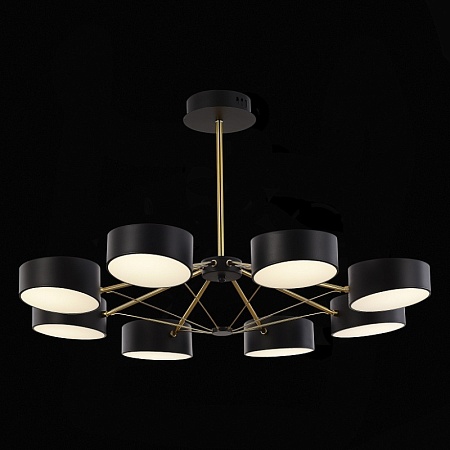 Светильник потолочный Черный, Золотистый/Черный LED 8*10W SLE6005-402-08 - фото