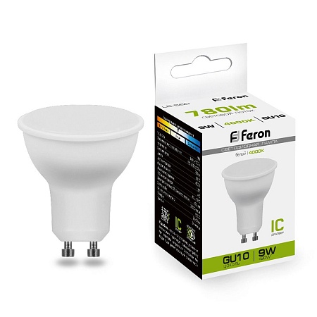 Лампа светодиодная Feron LB-560 MR16 GU10 9W 175-265V 4000K - фото