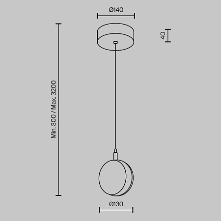 Подвесной светильник Maytoni Mind MOD299PL-L10BC3K - фото