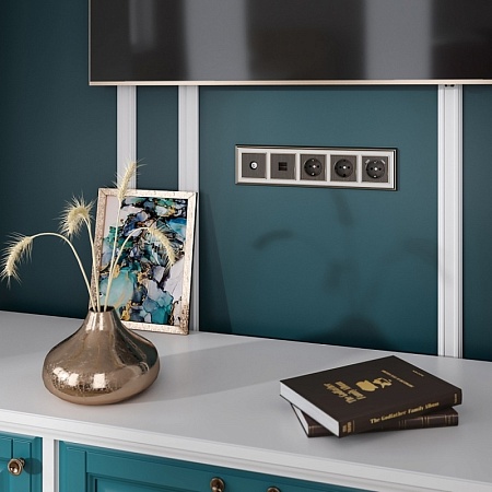 Накладка для USB розетки бронзовый WL12-USB-CP - фото