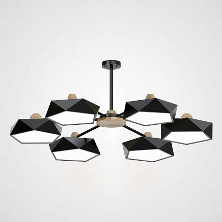 Подвесная Люстра Geometric Ch 6 Черная Imperiumloft 140731-26 - фото