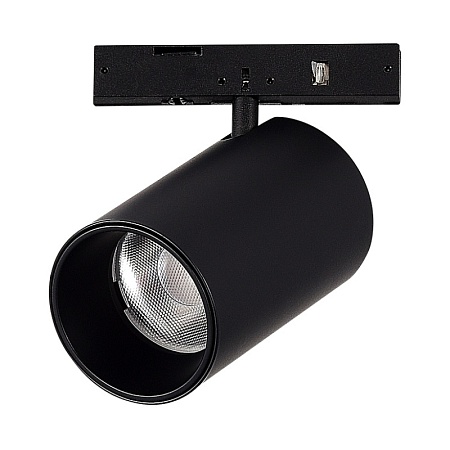 Магнитный трековый светильник Черный LED 1*5W 3000K 340Lm Ra>90 36° IP20 D35xH58 24V ST671.436.05 - фото