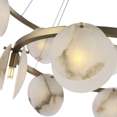 Светильник подвесной ST-Luce Латунь/Алебастр G9 14*5W 4000K SL1520.303.14 - фото