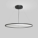 DK6620-BK Подвесной горизонтальный светильник Veil со светодиодом H900 d1000 220V 96W 3000-6000K IP20 черный алюминий - фото