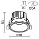 Встраиваемый светильник Technical DL058-7W3K-W - фото