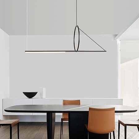 Подвесной Светильник Suspension Cercle Et Trait – Graphite Satine L170 Imperiumloft 202723-23 - фото