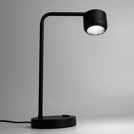 Светильник под лампу настольный Feron DE365 ECHO 12W, 230V, GX53, черный, с  антибликовой сеточкой - фото