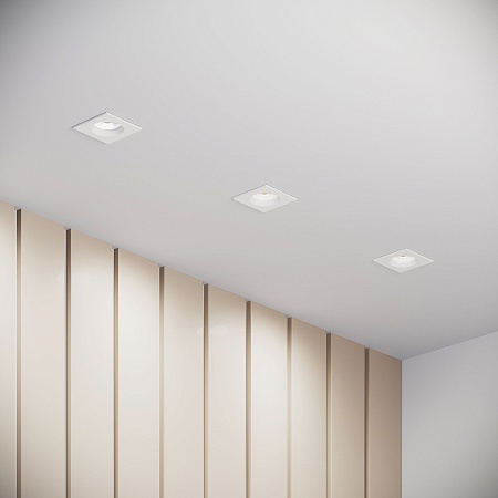 Светильник встраиваемый City GU10 черный 25055/01 Elektrostandard - фото