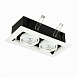 Св-к встр. Черный, Белый GU10 2*50W IP20 L245xW126xH70 220V Без ламп ST250.558.02 - фото