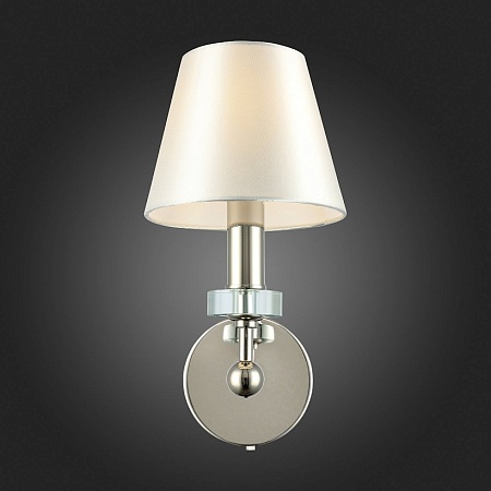 Светильник настенный ST-Luce Никель/Белый E14 1*40W SL1755.151.01 - фото